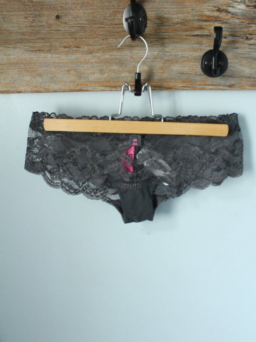 La Senza Size L Silvery Gray Brazilian  Pantie